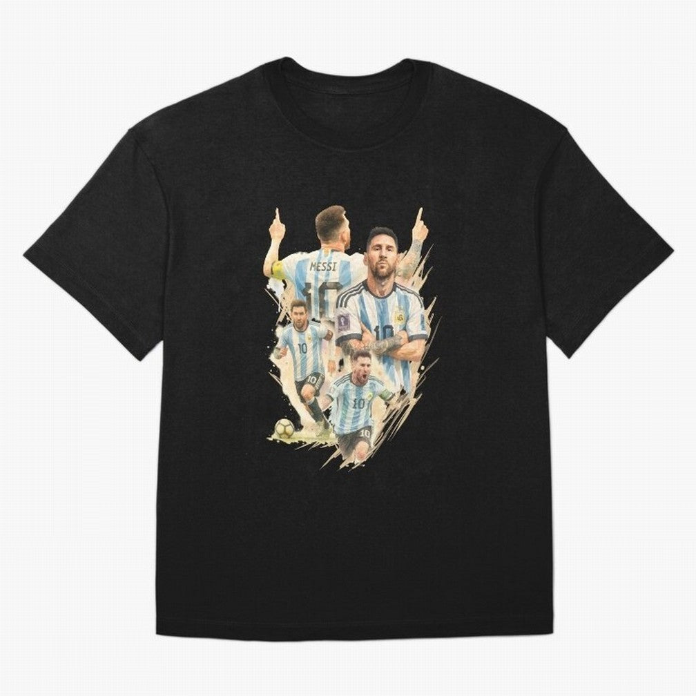 Lionel Messi watercolor illustration art Classic T-Shirt Refresh the FIFA World Cup 2026 Group Stage Journey through Neymar, Haaland and Cristiano Ronaldo Highlights, Argentina, France and Brazil Pride, Match Day Excitement, Supporter Culture,