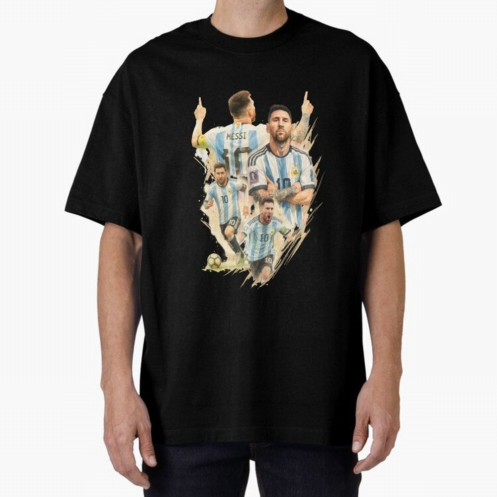 Lionel Messi watercolor illustration art Classic T-Shirt Refresh the FIFA World Cup 2026 Group Stage Journey through Neymar, Haaland and Cristiano Ronaldo Highlights, Argentina, France and Brazil Pride, Match Day Excitement, Supporter Culture,