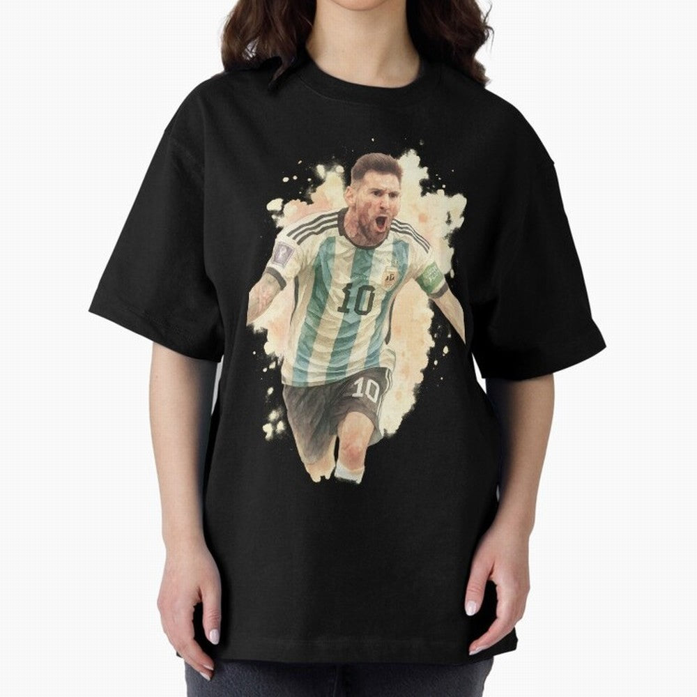 Goaaal Lionel Messi watercolor illustration Classic T-Shirt Create FIFA World Cup 2026 Group Stage for Fans of Mbappe and Portugal, Spain and Germany, Bringing Retro Football Energy, Iconic Rivalries, Trophy Chase Drama and Stadium Atmosphere;