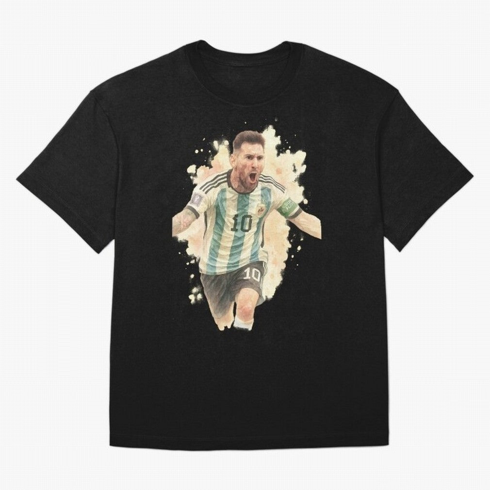 Goaaal Lionel Messi watercolor illustration Classic T-Shirt Create FIFA World Cup 2026 Group Stage for Fans of Mbappe and Portugal, Spain and Germany, Bringing Retro Football Energy, Iconic Rivalries, Trophy Chase Drama and Stadium Atmosphere;