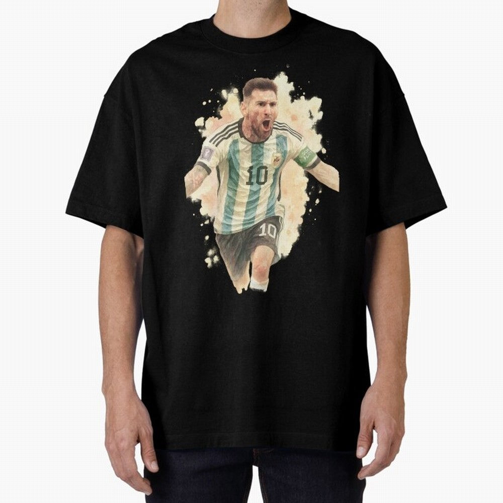Goaaal Lionel Messi watercolor illustration Classic T-Shirt Create FIFA World Cup 2026 Group Stage for Fans of Mbappe and Portugal, Spain and Germany, Bringing Retro Football Energy, Iconic Rivalries, Trophy Chase Drama and Stadium Atmosphere;