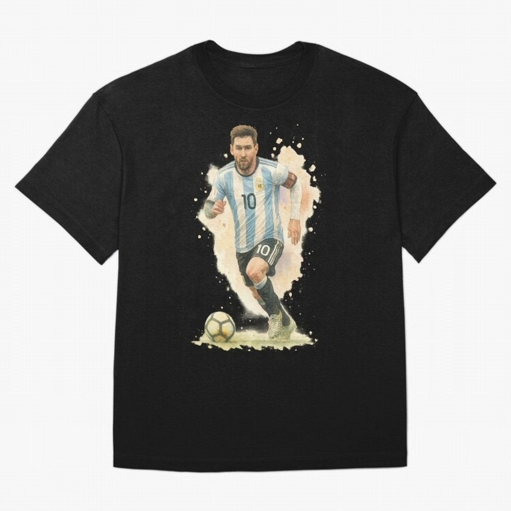 skills Lionel Messi watercolor illustration Classic T-Shirt Represent the Passion of Match Day Hype around FIFA World Cup 2026 USA Canada Mexico, Messi, Spain, Football Passion, Legendary Performances, Festival Vibes and Supporter Community; Ideal