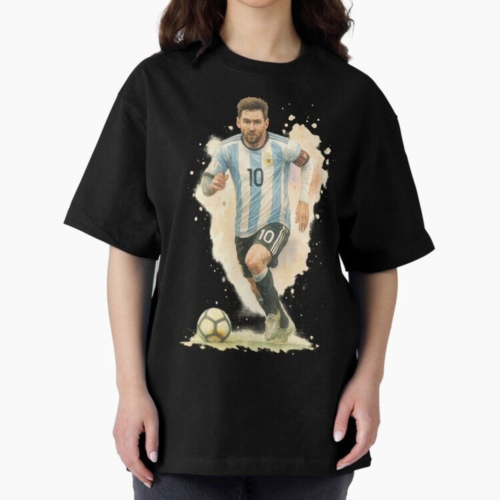 skills Lionel Messi watercolor illustration Classic T-Shirt Represent the Passion of Match Day Hype around FIFA World Cup 2026 USA Canada Mexico, Messi, Spain, Football Passion, Legendary Performances, Festival Vibes and Supporter Community; Ideal
