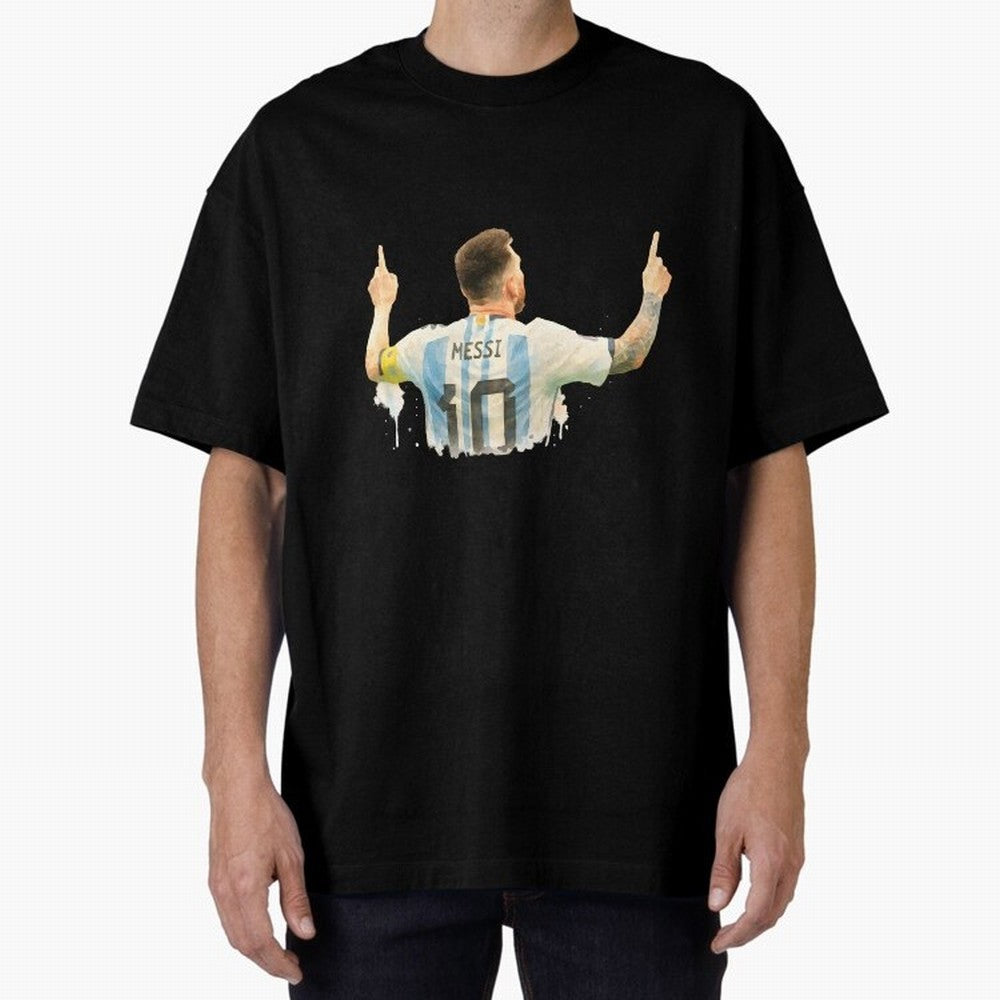celebration Lionel Messi watercolor illustration Classic T-Shirt Honor the Football Icons of Global Football Passion for FIFA World Cup 2026 USA Canada Mexico, with Cristiano Ronaldo, Haaland and CR7, Portugal, Tournament Hype, Historic Matchups,