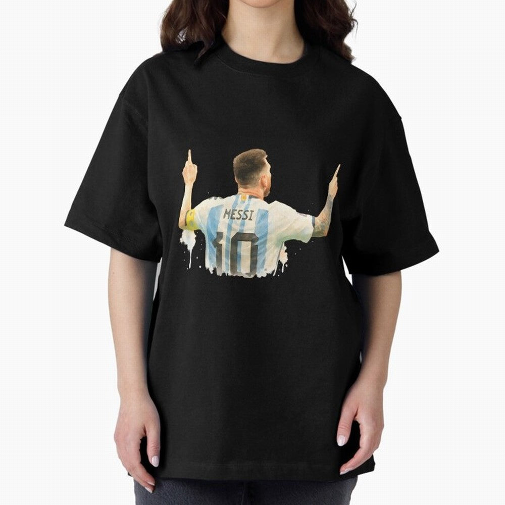 celebration Lionel Messi watercolor illustration Classic T-Shirt Honor the Football Icons of Global Football Passion for FIFA World Cup 2026 USA Canada Mexico, with Cristiano Ronaldo, Haaland and CR7, Portugal, Tournament Hype, Historic Matchups,
