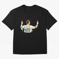 celebration Lionel Messi watercolor illustration Classic T-Shirt Honor the Football Icons of Global Football Passion for FIFA World Cup 2026 USA Canada Mexico, with Cristiano Ronaldo, Haaland and CR7, Portugal, Tournament Hype, Historic Matchups,