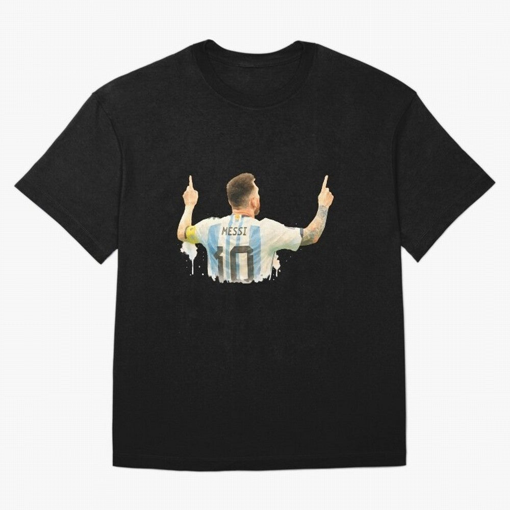celebration Lionel Messi watercolor illustration Classic T-Shirt Honor the Football Icons of Global Football Passion for FIFA World Cup 2026 USA Canada Mexico, with Cristiano Ronaldo, Haaland and CR7, Portugal, Tournament Hype, Historic Matchups,