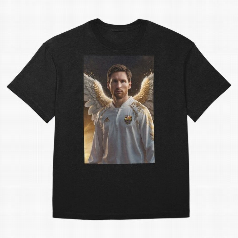 Lionel Messi An Ange Oversized T-Shirt Make Your Look Match FIFA World Cup 2026 Group Stage Highlighting Mbappe, Brazil Energy, Retro Football Energy, Iconic Rivalries, Trophy Chase Drama and Stadium Atmosphere; Great for Watch Parties, Sports