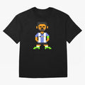 Pixel Pose Messi Oversized T-Shirt Join the Countdown to FIFA World Cup 2026 USA Canada Mexico for Fans of Cristiano Ronaldo and Portugal, Spain and Germany, Bringing Sports Nostalgia, International Competition, Famous Players and Unforgettable