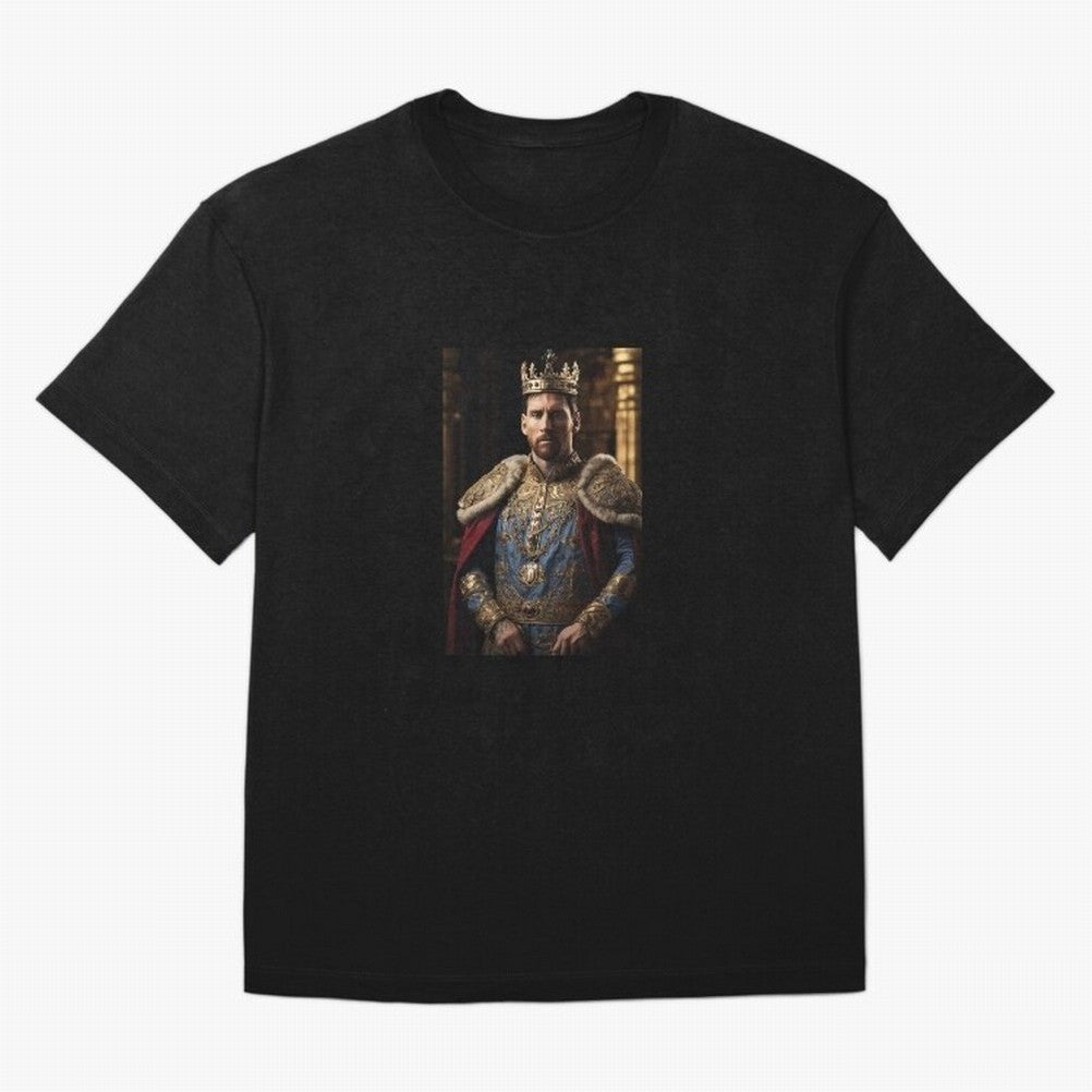 Lionel Messi, the king Oversized T-Shirt Show Up for the Glory of Global Football Passion for FIFA World Cup 2026 USA Canada Mexico, Built around Messi, CR7 and Mbappe, Portugal, Spain and Germany, Football History, Final Match Energy, Crowd Noise