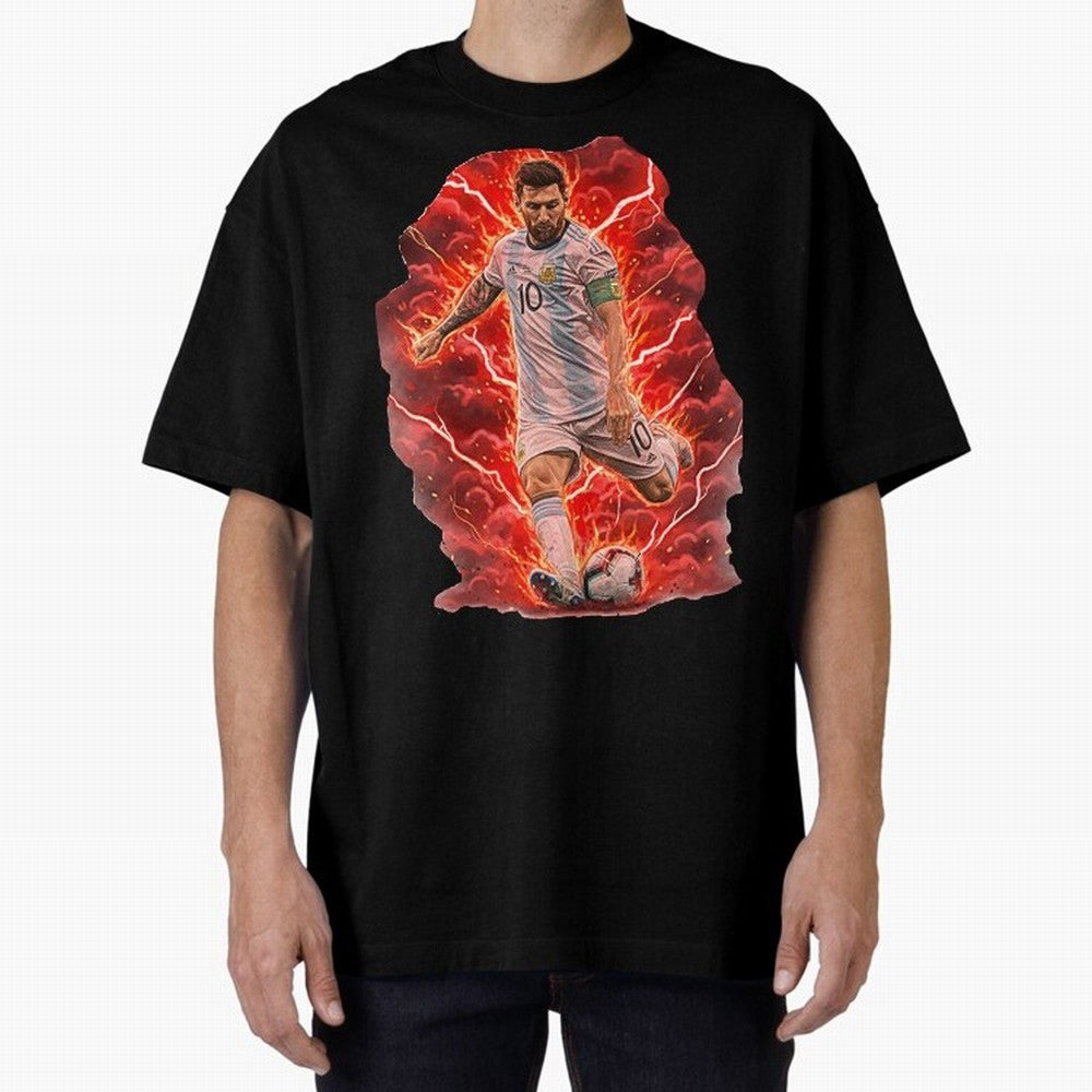 Messi Illustrated Style (HD) ¨C High Definition Design The Goat Unique Classic T-Shirt Celebrate Rivalries and Pride in FIFA World Cup 2026 Group Stage Spirit, Centered on England, France and Netherlands, Messi, Soccer Culture, Superstar Moments,