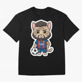 Fcb - Fc Barcelona | Cute Cat Messi with Jersey Barcelona Classic T-Shirt Bring Global Tournament Vibes to Match Day Hype around FIFA World Cup 2026 Group Stage, Cristiano Ronaldo, Haaland and CR7, Argentina, France and Brazil, Football Passion,