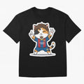 Fcb - Fc Barcelona | Cute Cat Messi with Jersey Barcelona Classic T-Shirt Stand Proud for Match Day Hype around FIFA World Cup 2026, Neymar, Haaland and Cristiano Ronaldo, France, Football History, Final Match Energy, Crowd Noise and Once in a