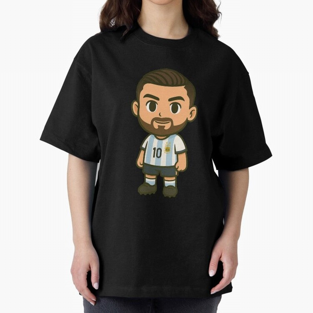 Lionel Messi Cartoon Art Argentina Classic T-Shirt Bring Match Day Fire to Match Day Hype around FIFA World Cup 2026 USA Canada Mexico, Cristiano Ronaldo, France and Portugal, Football Festival Excitement, Trophy Ambitions, Country Rivalries and