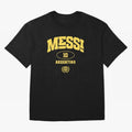 Messi 10: Yellow Text Soccer Legend T-shirt Active T-Shirt Experience the Global Stage of Match Day Hype around FIFA World Cup 2026 Group Stage, Messi, CR7 and Mbappe, Portugal, Spain and Germany, Retro Football Energy, Iconic Rivalries, Trophy