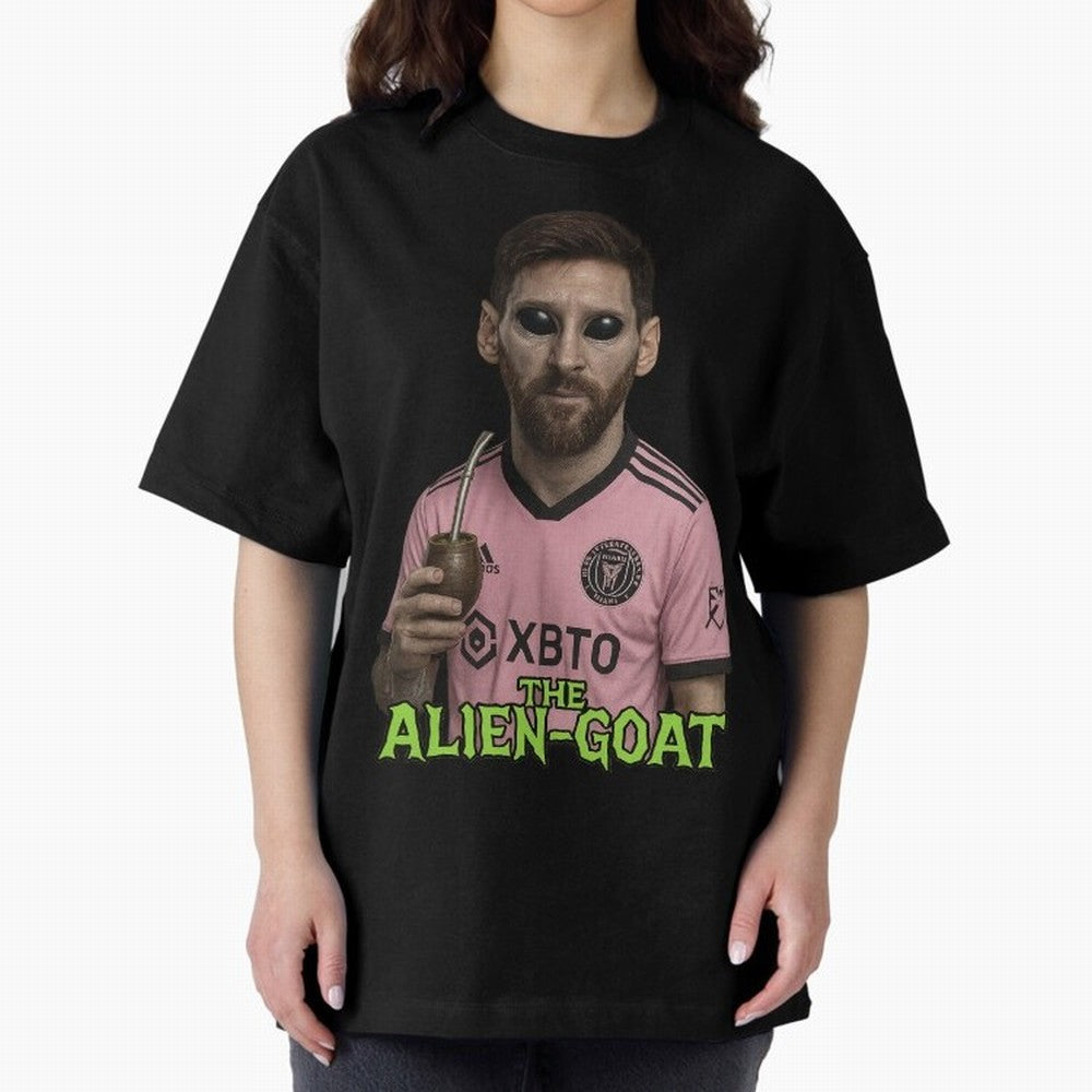 Messi Alien-GOAT: Extraterrestrial Fusion and Messi The Goat Inter Miami Jersey Classic T-Shirt Make the Season About Global Football Passion for FIFA World Cup 2026 Group Stage, Connected to CR7, England and Germany, Soccer Culture, Superstar