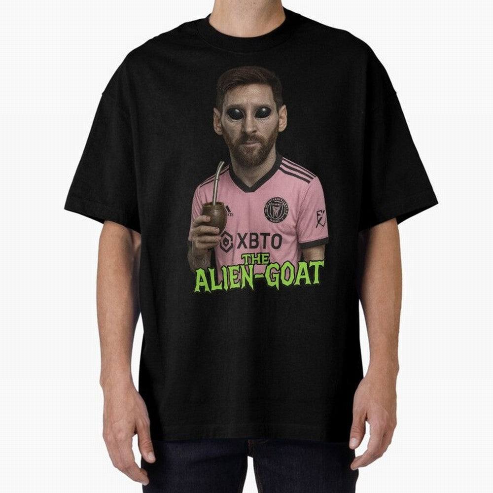 Messi Alien-GOAT: Extraterrestrial Fusion and Messi The Goat Inter Miami Jersey Classic T-Shirt Make the Season About Global Football Passion for FIFA World Cup 2026 Group Stage, Connected to CR7, England and Germany, Soccer Culture, Superstar