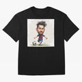 The Little Magician ¨C Caricature of Lionel Messi Oversized T-Shirt Relive Legendary Nights from Global Football Passion for FIFA World Cup 2026 USA Canada Mexico, with Haaland, Argentina, France and Brazil, Supporter Pride, Iconic Celebrations,