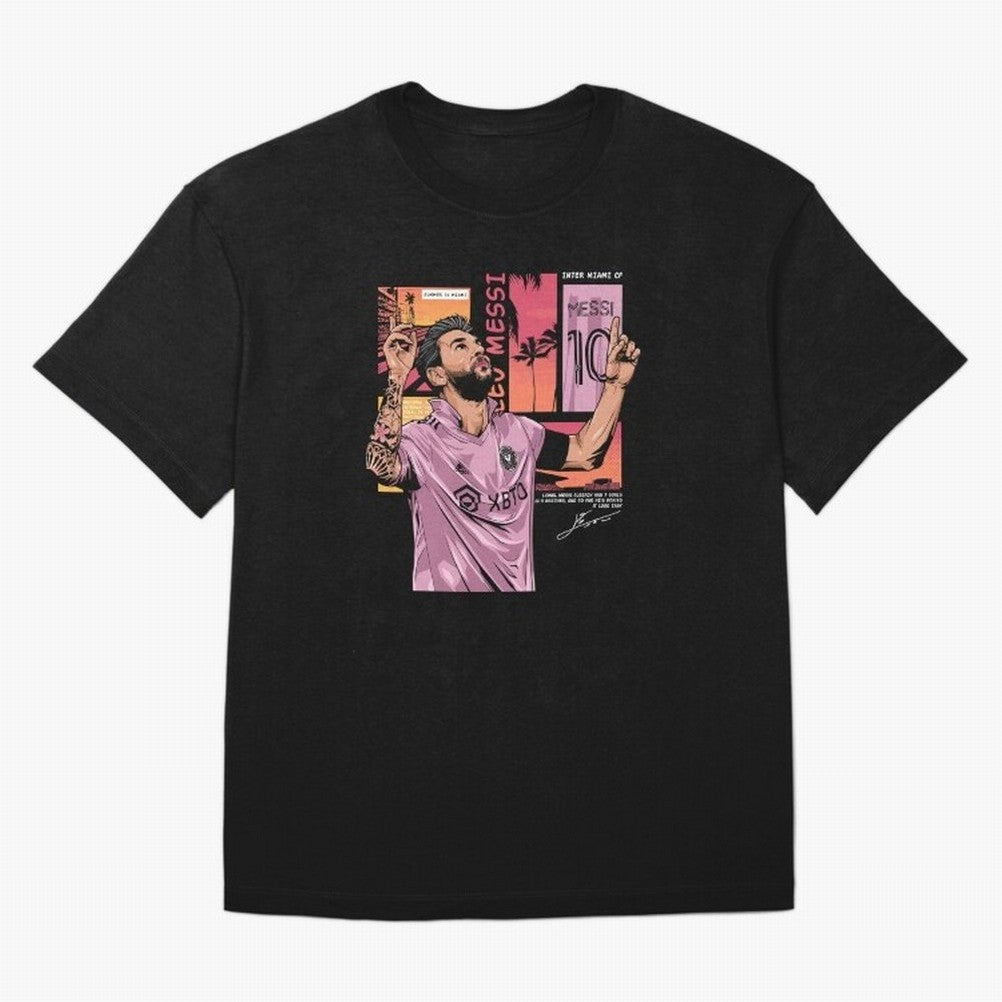 Messi Inter Miami Classic T-Shirt Join Global Football Passion for FIFA World Cup 2026 Group Stage, Built around Mbappe, Argentina and Brazil, Retro Football Energy, Iconic Rivalries, Trophy Chase Drama and Stadium Atmosphere; Ideal for Passionate