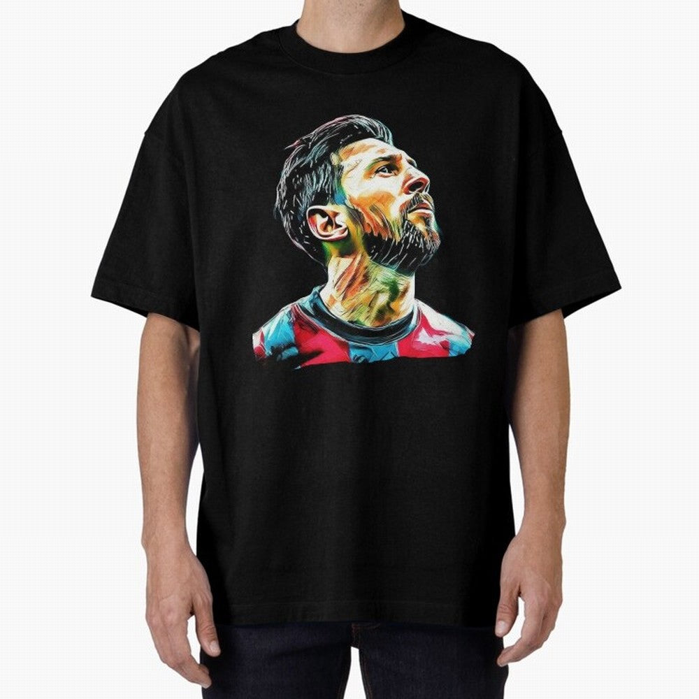 Messi Oversized T-Shirt Bring Match Day Fire to FIFA World Cup 2026 Spirit, Celebrating Argentina, Cristiano Ronaldo, Soccer Culture, Superstar Moments, National Team Dreams and Competitive Fire; Great for Supporters Who Love Legendary Players,
