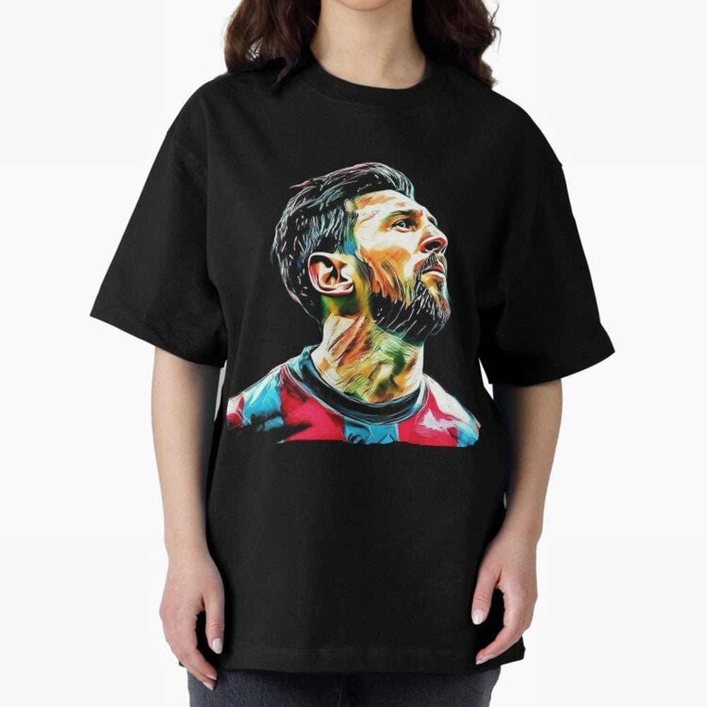 Messi Oversized T-Shirt Bring Match Day Fire to FIFA World Cup 2026 Spirit, Celebrating Argentina, Cristiano Ronaldo, Soccer Culture, Superstar Moments, National Team Dreams and Competitive Fire; Great for Supporters Who Love Legendary Players,