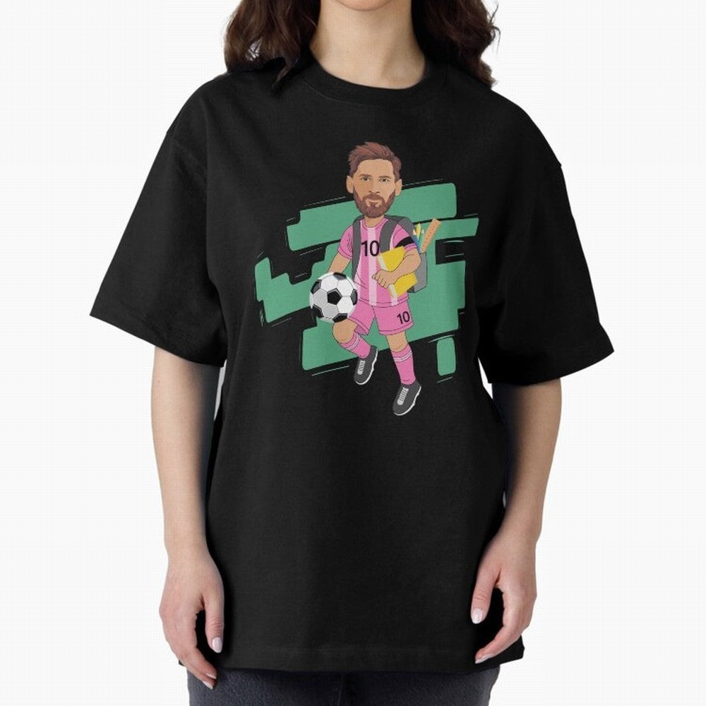 BACK TO SCHOOL - CARICATURE - LIONEL - MESSI - LEO Classic T-Shirt Support Iconic Players in FIFA World Cup 2026 Made for CR7 and Messi, Argentina, France and Brazil Energy, Football History, Final Match Energy, Crowd Noise and Once in a Lifetime