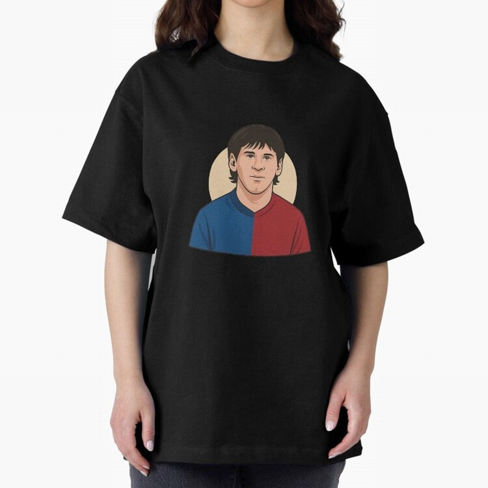messi 2009 Oversized T-Shirt Follow FIFA World Cup 2026 USA Canada Mexico Spirit, Filled with Portugal, Spain and Germany, Haaland and Mbappe, Stadium Chants, National Pride, Trophy Dreams and Unforgettable Football Memories; Perfect for Supporters