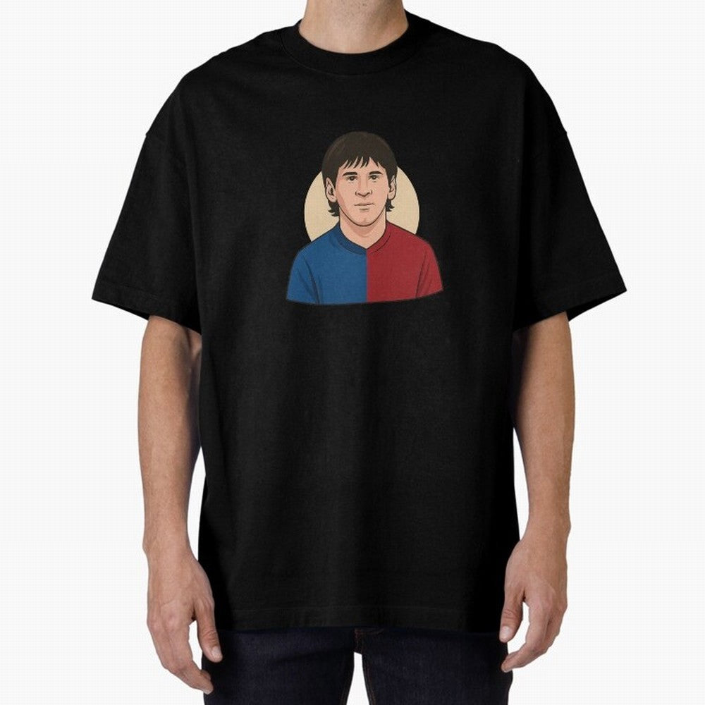 messi 2009 Oversized T-Shirt Follow FIFA World Cup 2026 USA Canada Mexico Spirit, Filled with Portugal, Spain and Germany, Haaland and Mbappe, Stadium Chants, National Pride, Trophy Dreams and Unforgettable Football Memories; Perfect for Supporters