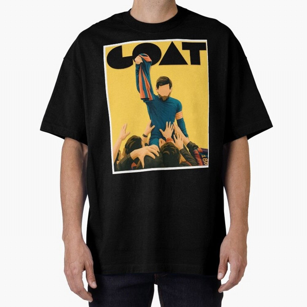 Lionel Messi Men's Football GOAT T-Shirt | Argentina Retro Vintage Messi Shirt Fan Gift Oversized T-Shirt Remember Global Football Passion for FIFA World Cup 2026 USA Canada Mexico, Driven by Mbappe and Neymar, Spain, Vintage Soccer Flavor, Modern