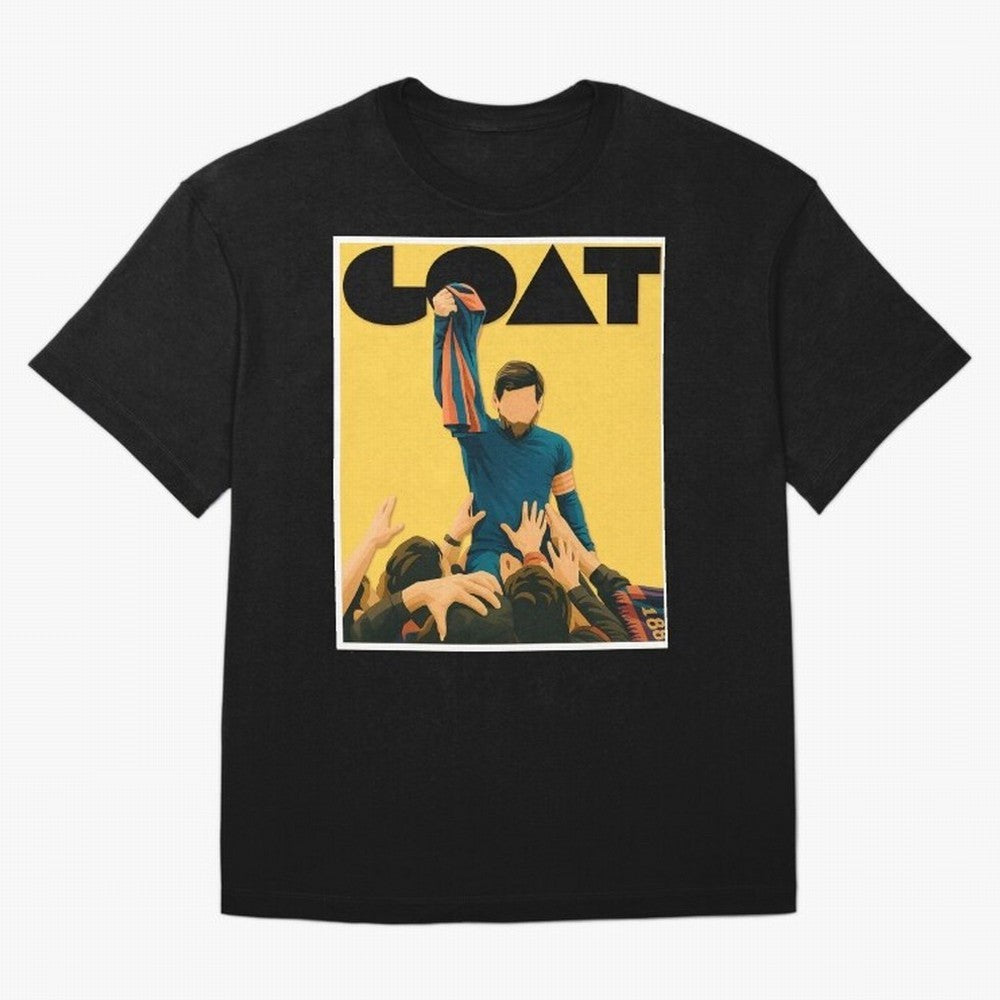 Lionel Messi Men's Football GOAT T-Shirt | Argentina Retro Vintage Messi Shirt Fan Gift Oversized T-Shirt Remember Global Football Passion for FIFA World Cup 2026 USA Canada Mexico, Driven by Mbappe and Neymar, Spain, Vintage Soccer Flavor, Modern