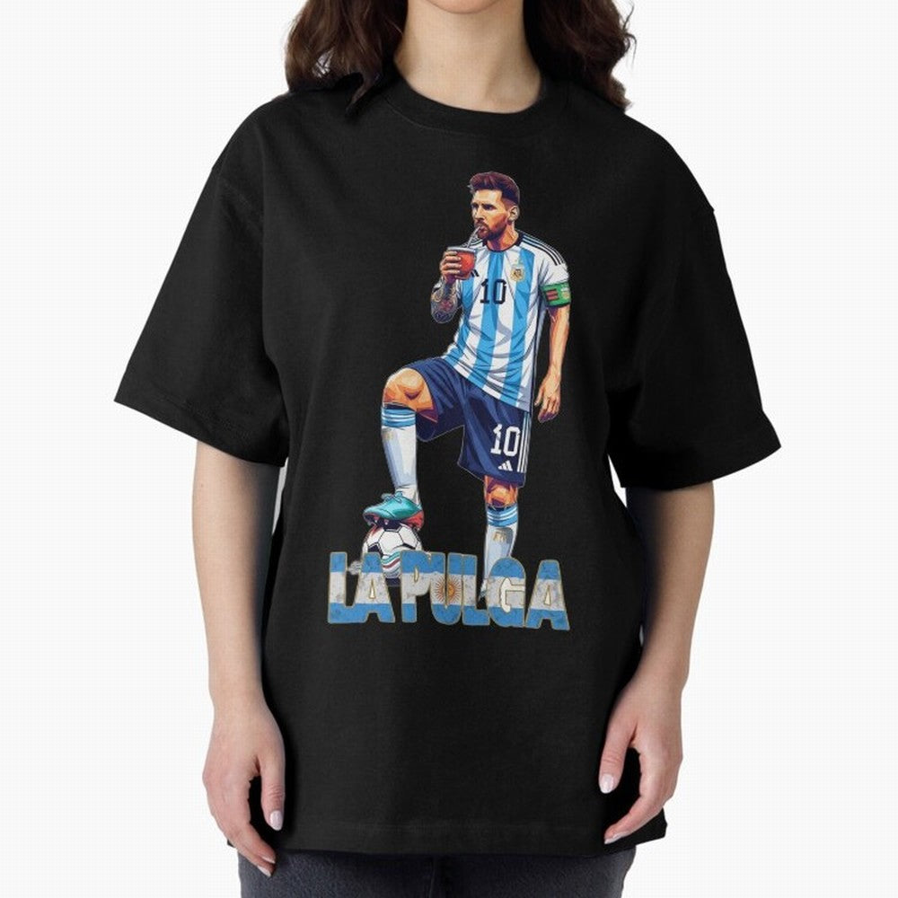Messi the Flea Drinking Mate ¨C Unique Design by The Goat Classic T-Shirt Support Your Favorite Stars during Match Day Hype around FIFA World Cup 2026, Messi, England, France and Netherlands, Vintage Soccer Flavor, Modern Football Stars, National