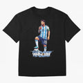 Messi Illustrated Style Drinking Mate ¨C Unique Design by The Goat Classic T-Shirt Back Your Heroes with the FIFA World Cup 2026 USA Canada Mexico Journey through Cristiano Ronaldo Highlights, England, France and Netherlands Pride, Sports