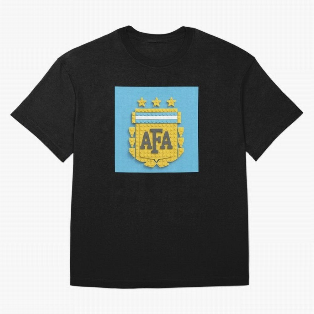 Argentina Blocks Classic T-Shirt Carry the Dream of Global Football Passion for FIFA World Cup 2026 Group Stage, with Haaland, Argentina, Championship Spirit, Famous Goals, Roaring Crowds and International Football Unity; Built for Supporters