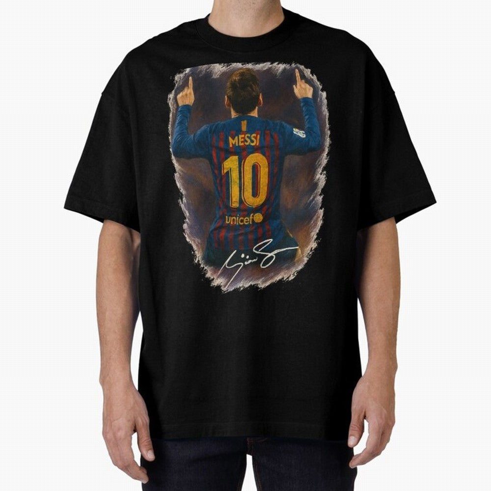 Lionel Messi Barcelona Tribute ¨C Iconic Number 10 Celebration Art Print Classic T-Shirt Carry the Colors and Pride of FIFA World Cup 2026 Group Stage Inspired by Cristiano Ronaldo, Haaland and CR7, England and Germany Energy, Football History,