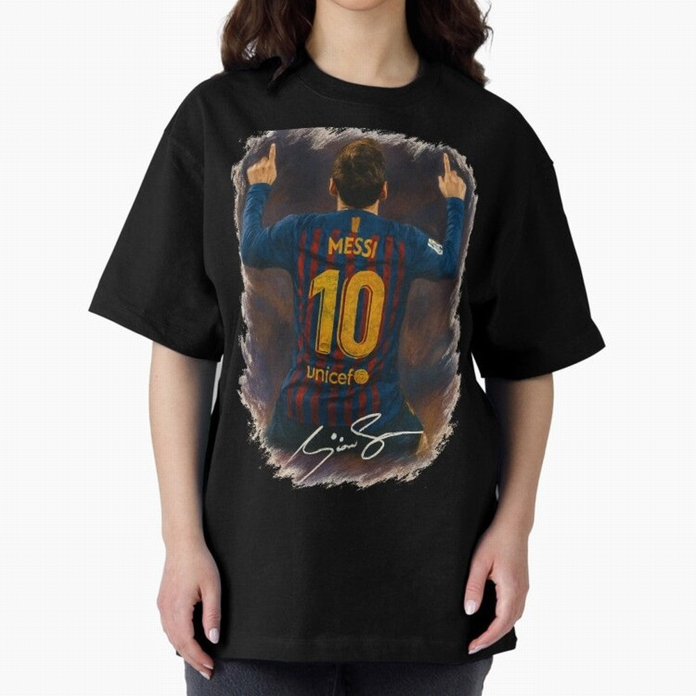 Lionel Messi Barcelona Tribute ¨C Iconic Number 10 Celebration Art Print Classic T-Shirt Carry the Colors and Pride of FIFA World Cup 2026 Group Stage Inspired by Cristiano Ronaldo, Haaland and CR7, England and Germany Energy, Football History,
