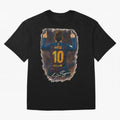Lionel Messi Barcelona Tribute ¨C Iconic Number 10 Celebration Art Print Classic T-Shirt Carry the Colors and Pride of FIFA World Cup 2026 Group Stage Inspired by Cristiano Ronaldo, Haaland and CR7, England and Germany Energy, Football History,