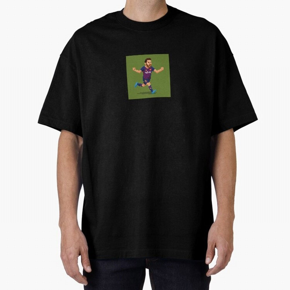 Lionel Messi Barcelona Pixel Art Tribute Classic T-Shirt Elevate FIFA World Cup 2026 Group Stage Spirit, Inspired by Brazil, Portugal and Argentina, Messi, Neymar and Mbappe, Retro Football Energy, Iconic Rivalries, Trophy Chase Drama and Stadium