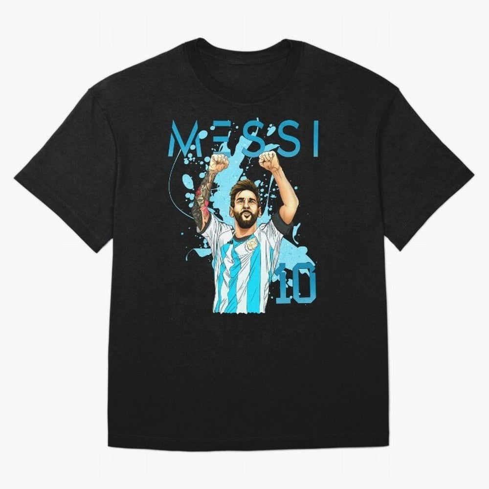 Lionel Messi GOAT Argentina Classic T-Shirt Show Your Tournament Heart for FIFA World Cup 2026 USA Canada Mexico for Fans of Mbappe and Spain and Netherlands, Bringing Game Day Rituals, Football Legends, Country Pride and the Road to the Final;