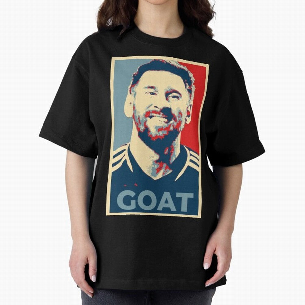 Messi - Hope Oversized T-Shirt Refresh the FIFA World Cup 2026 Group Stage Journey through Neymar, Haaland and Cristiano Ronaldo Highlights, Argentina, France and Brazil Pride, Match Day Excitement, Supporter Culture, Golden Goals and Global