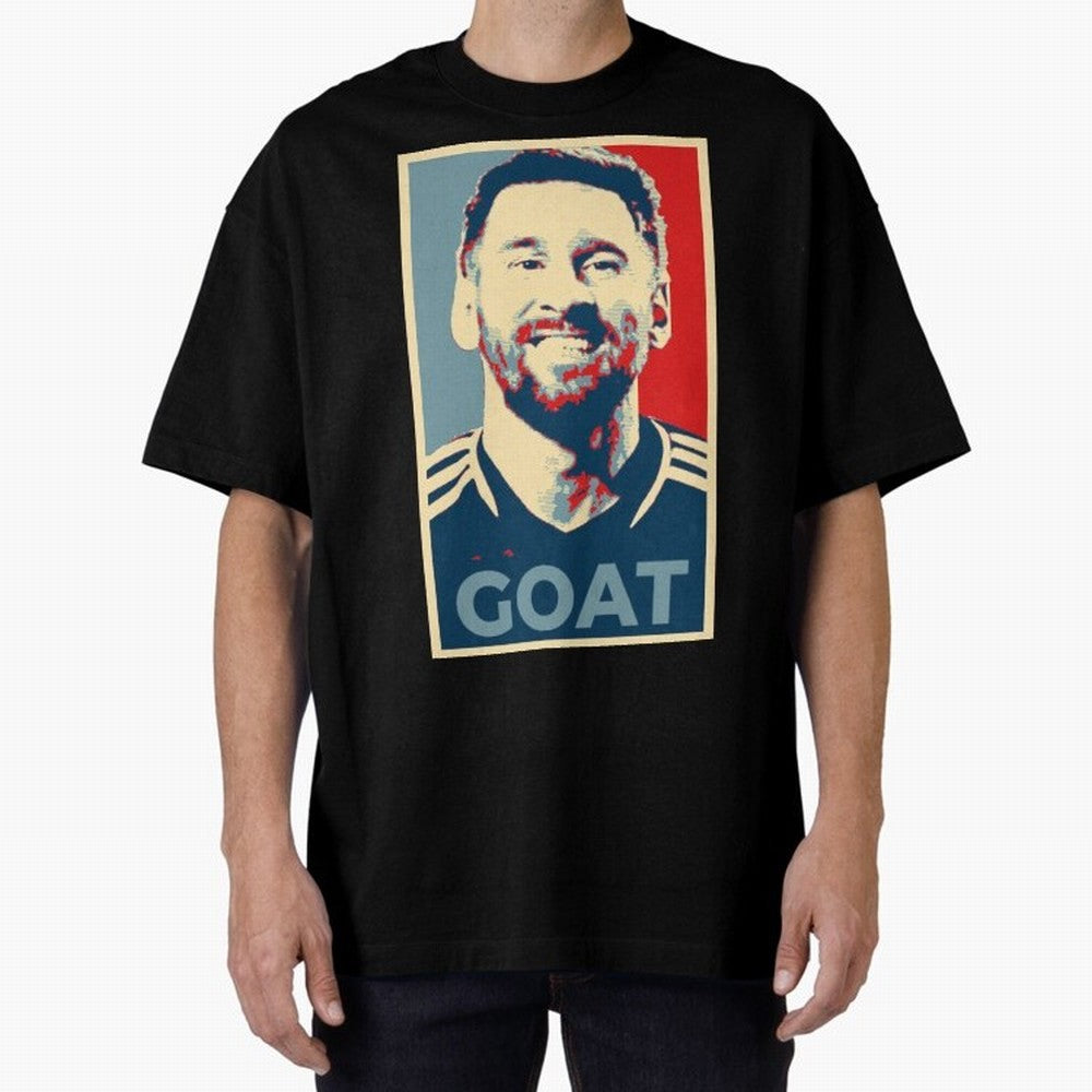 Messi - Hope Oversized T-Shirt Refresh the FIFA World Cup 2026 Group Stage Journey through Neymar, Haaland and Cristiano Ronaldo Highlights, Argentina, France and Brazil Pride, Match Day Excitement, Supporter Culture, Golden Goals and Global
