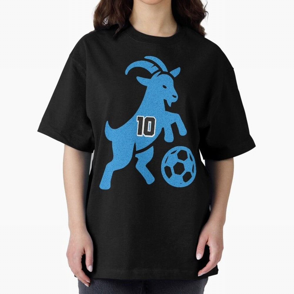 GOAT 10 Football Oversized T-Shirt Join Supporters Worldwide for the FIFA World Cup 2026 Journey through CR7 Highlights, England Pride, Stadium Chants, National Pride, Trophy Dreams and Unforgettable Football Memories; Made for Die Hard Supporters,