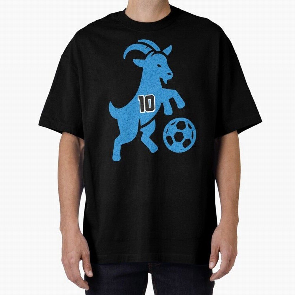 GOAT 10 Football Oversized T-Shirt Join Supporters Worldwide for the FIFA World Cup 2026 Journey through CR7 Highlights, England Pride, Stadium Chants, National Pride, Trophy Dreams and Unforgettable Football Memories; Made for Die Hard Supporters,