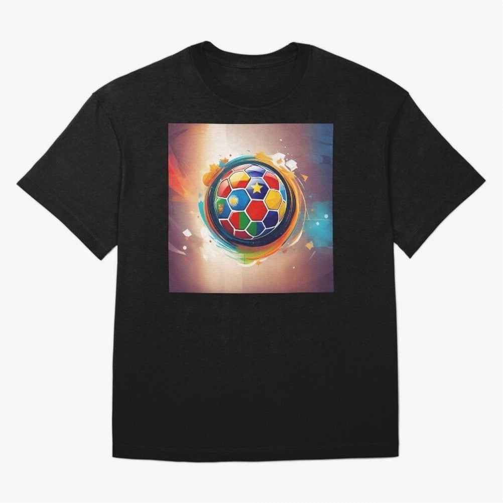soccer 1 Oversized T-Shirt Show Fan Pride Across Match Day Hype around FIFA World Cup 2026 USA Canada Mexico, Haaland, Portugal, Spain and Germany, Championship Spirit, Famous Goals, Roaring Crowds and International Football Unity; Ideal for