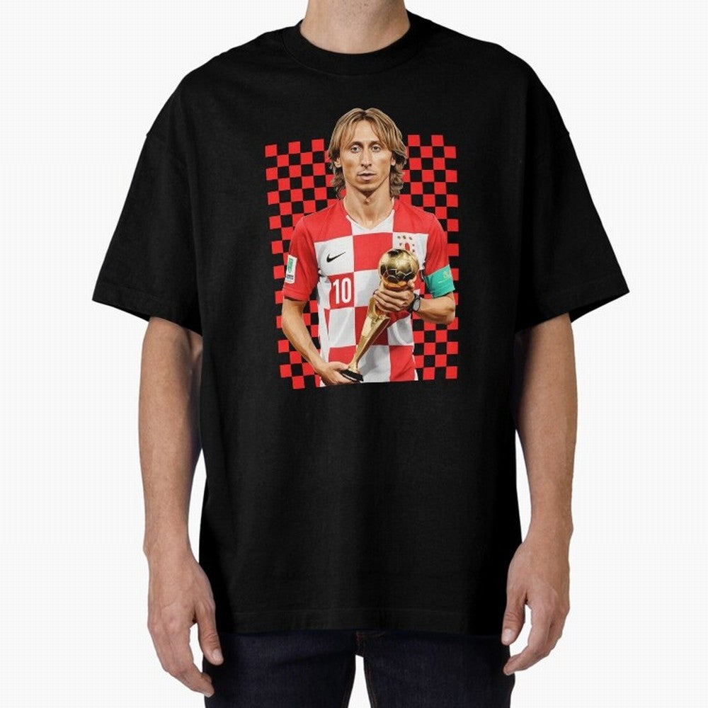 Luka Modric Ballon d'Or Graphic Essential T-Shirt Bring a Vintage Feel to FIFA World Cup 2026 Group Stage Inspired by Messi and Cristiano Ronaldo, Argentina Energy, Football Festival Excitement, Trophy Ambitions, Country Rivalries and Star Player