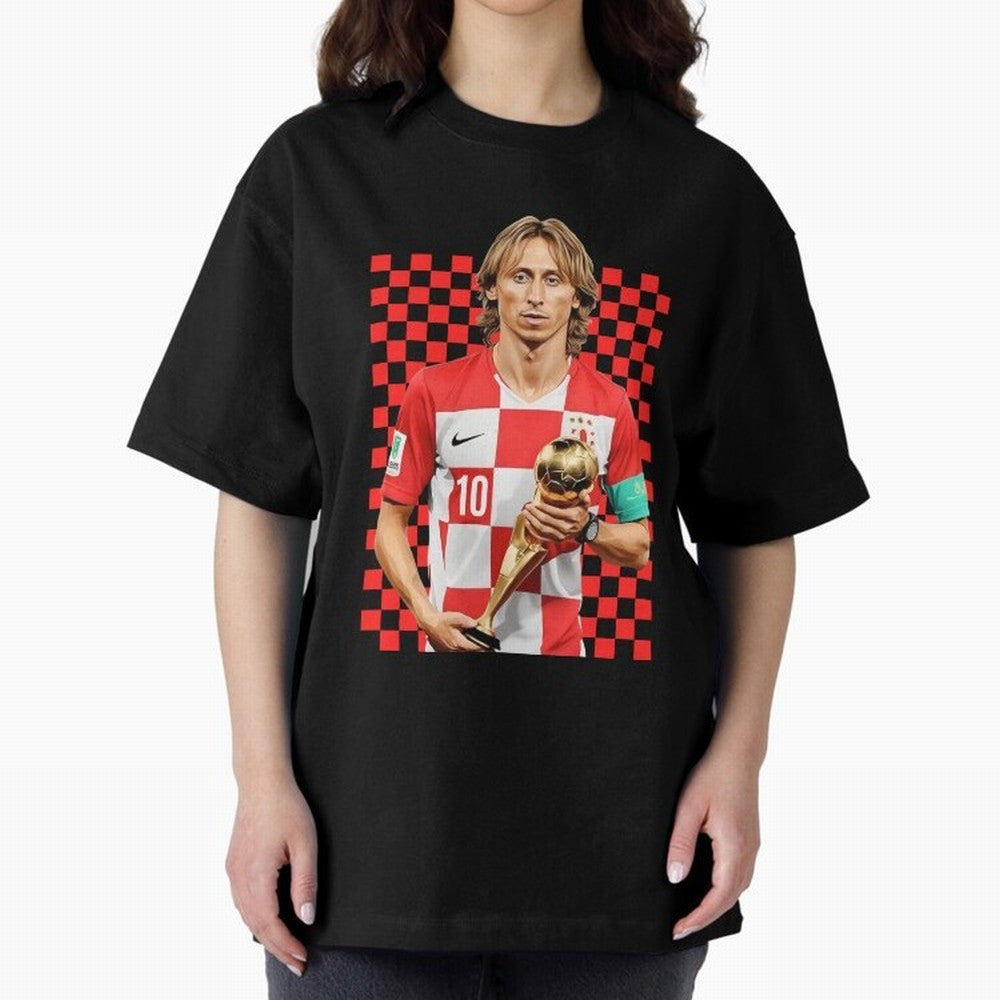 Luka Modric Ballon d'Or Graphic Essential T-Shirt Bring a Vintage Feel to FIFA World Cup 2026 Group Stage Inspired by Messi and Cristiano Ronaldo, Argentina Energy, Football Festival Excitement, Trophy Ambitions, Country Rivalries and Star Player