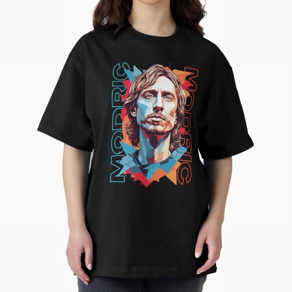 Luka Modric - Digital Art Essential T-Shirt Show Match Day Excitement for FIFA World Cup 2026 Group Stage Spirit, Celebrating Spain, Mbappe, Soccer Culture, Superstar Moments, National Team Dreams and Competitive Fire; Great for Supporters Who Love