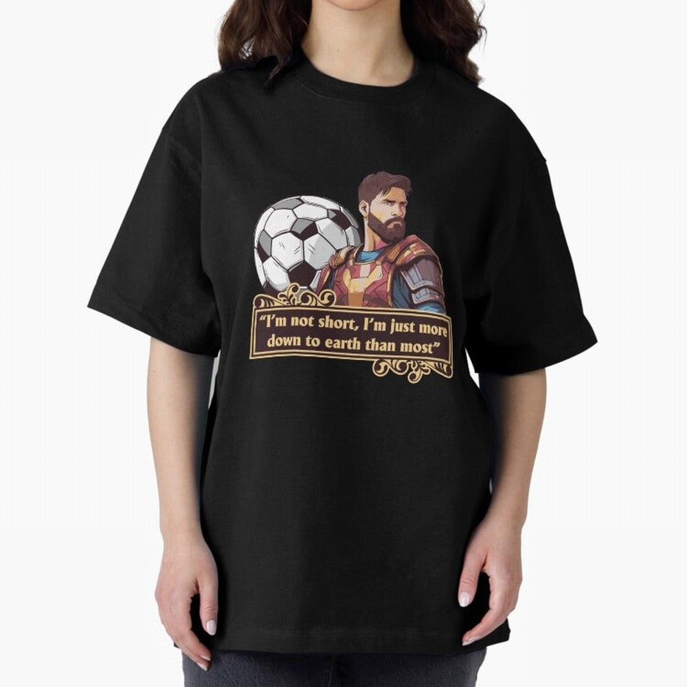 Messi Down To Earth Graphic Essential T-Shirt Honor Football Greatness during Global Football Passion for FIFA World Cup 2026 USA Canada Mexico, Inspired by CR7, England, Supporter Pride, Iconic Celebrations, Legendary Names and Global Match Day