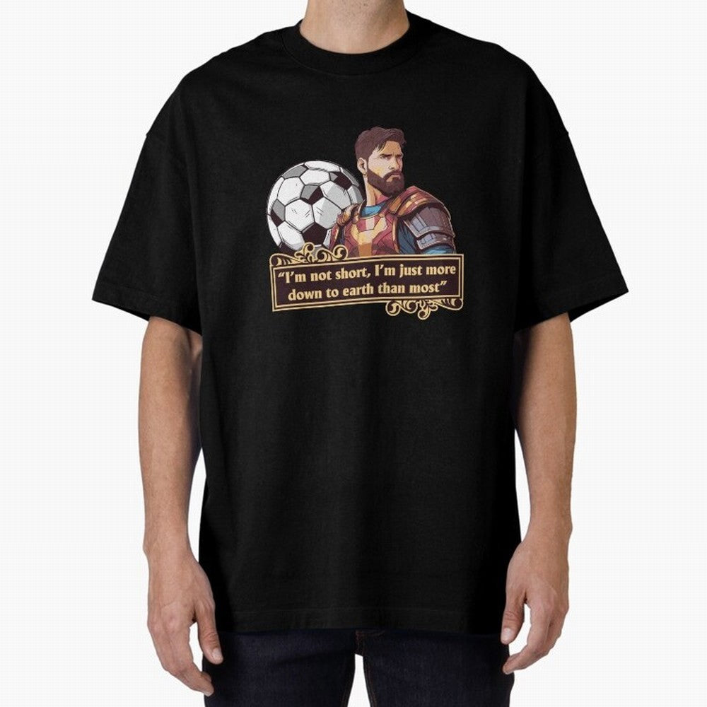 Messi Down To Earth Graphic Essential T-Shirt Honor Football Greatness during Global Football Passion for FIFA World Cup 2026 USA Canada Mexico, Inspired by CR7, England, Supporter Pride, Iconic Celebrations, Legendary Names and Global Match Day