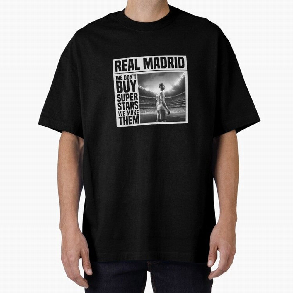 Real Madrid Makes Superstars Essential T-Shirt Celebrate Supporters United by FIFA World Cup 2026 USA Canada Mexico with Neymar, Argentina and Brazil Energy, Championship Spirit, Famous Goals, Roaring Crowds and International Football Unity; Ideal