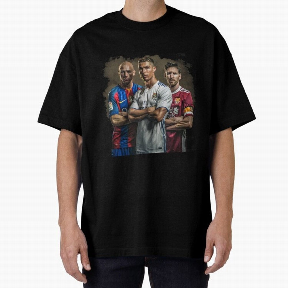 Footballs Greatest Top 3 Classic T-Shirt Celebrate Football Dreams Across FIFA World Cup 2026 Group Stage Spirit, Featuring Brazil, Messi, Neymar and Mbappe, Stadium Memories, Football Loyalty, International Chants and Championship Tradition; Ideal